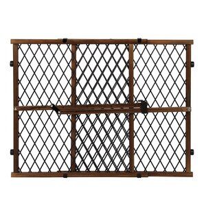 NEW Position & Lock Baby Gate, Pressure-Mounted, Farmhouse Collection